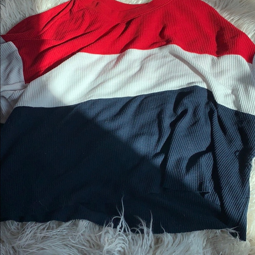 hollister long sleeve boyfriend tee
